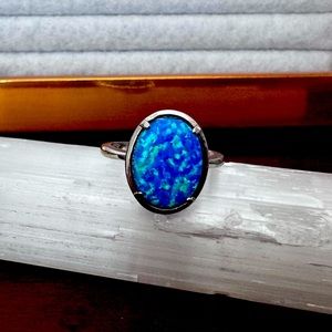 Blue Opal Ring